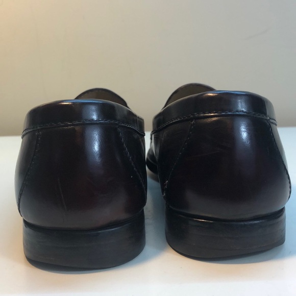 Cole Haan Burgundy Pinch Tassel Loafer Size 10 - Picture 5 of 11